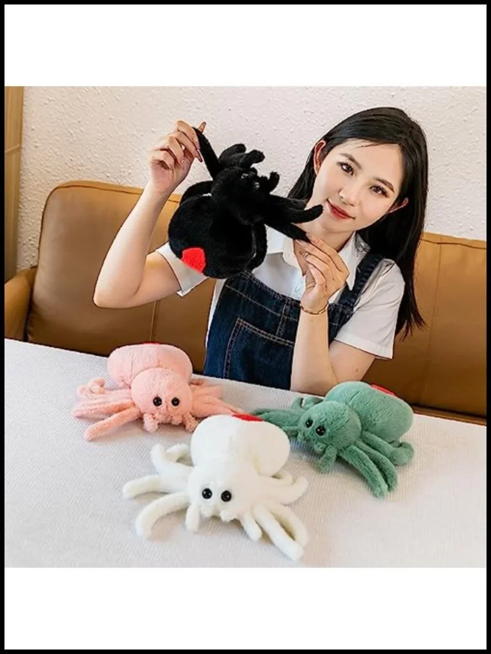 Cute Kawaii Spider Stuffed Animal Toy 10 Inch Soft Plush Halloween Gift